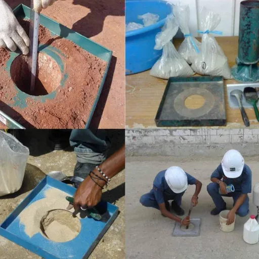 Ensayo de Densidad en Terreno con Cono de Arena en La Pintana